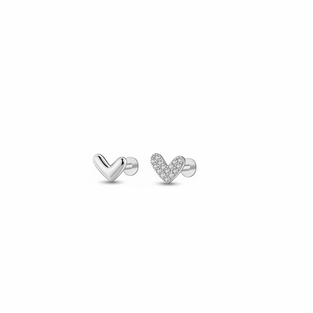 Heart Stud Earrings