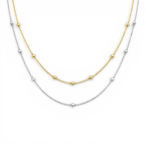 Bead Chain Necklace — Stainless Steel (Gold or Silver) - OMŌN