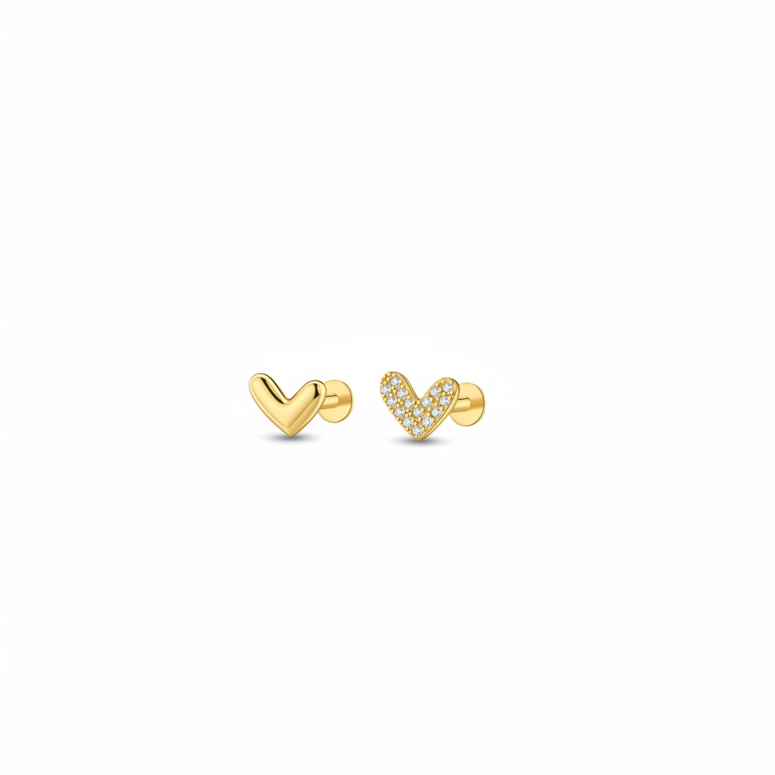 Heart Stud Earrings - OMŌN