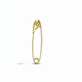 Pin Mono Earring - product photo on white background, gold-tone earring
