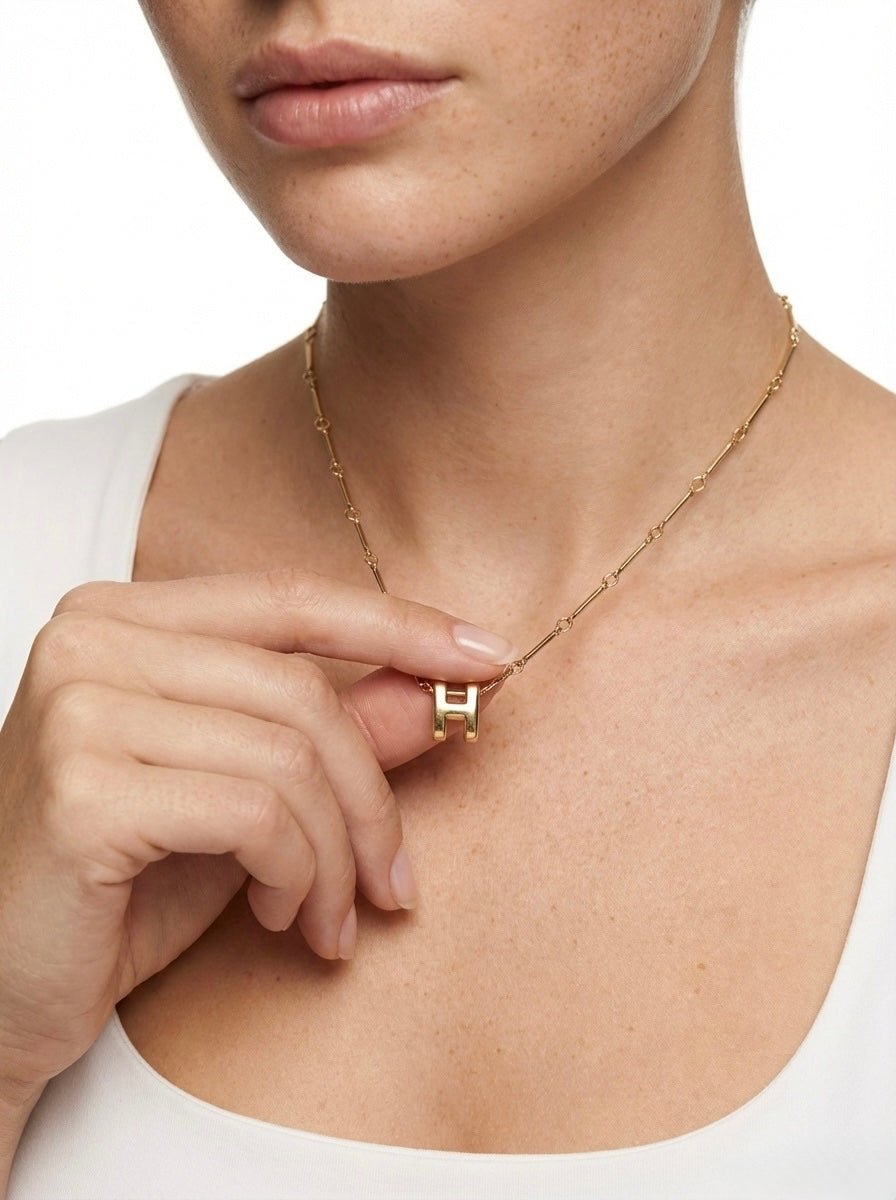 Ring Clasp Link Chain Necklace — 18K Gold - Plated Stainless Steel - OMŌN