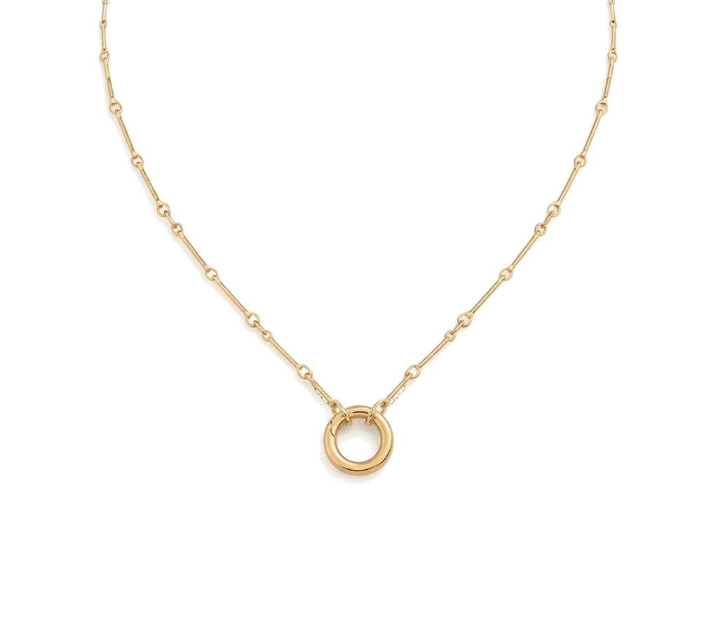 Ring Clasp Link Chain Necklace — 18K Gold - Plated Stainless Steel - OMŌN