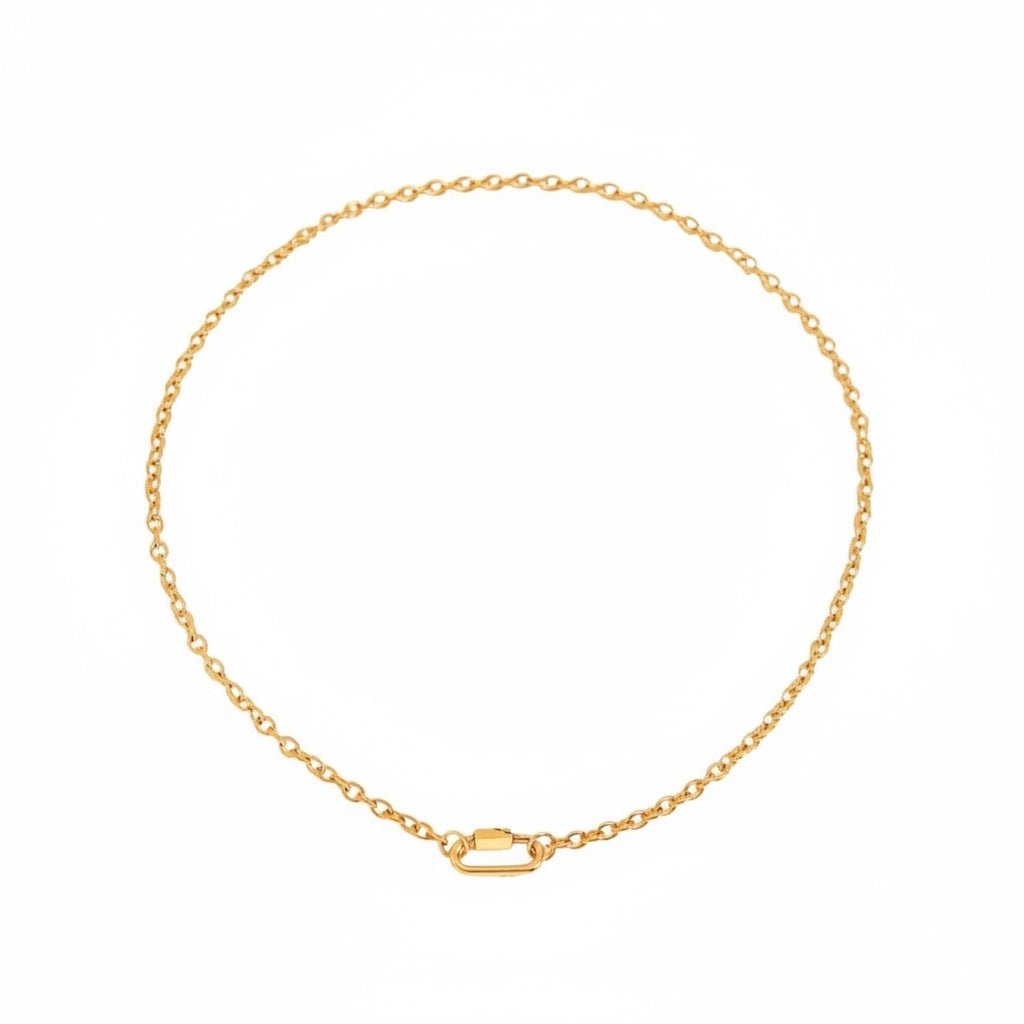 Screw Clasp Chain Necklace — 18K Gold - Plated Stainless Steel - OMŌN