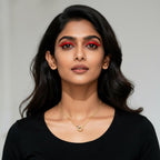 Two - Tone O - Ring Pendant Necklace in 18K Gold - Plated Stainless Steel - OMŌN