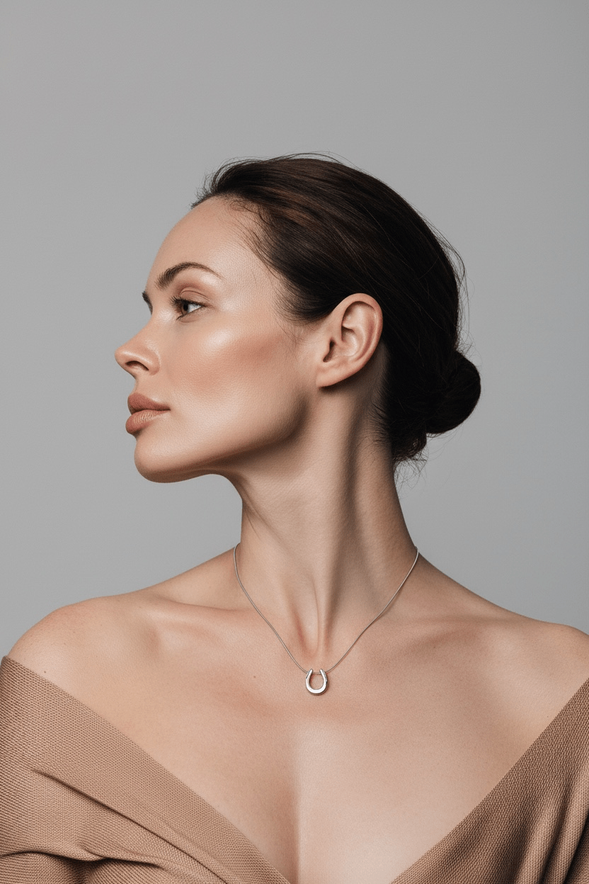 U - Shape Snake Chain Stainless Steel Necklace – Gold & Silver - OMON