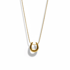 U - Shape Snake Chain Stainless Steel Necklace – Gold & Silver - OMON